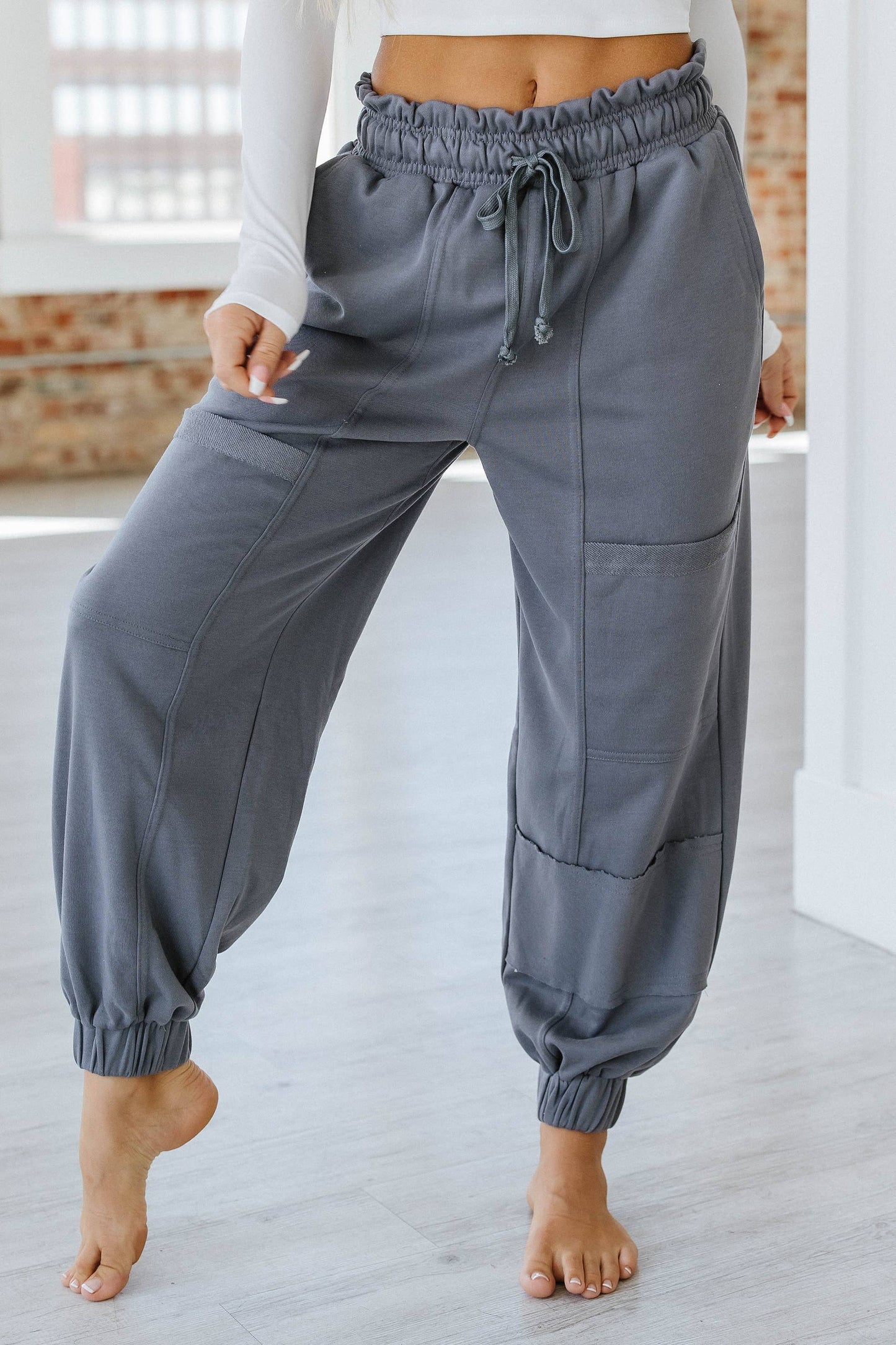 Harvey Lace-up Waist Harem Pants | S-2XL