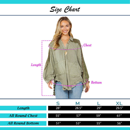 Bohemian Elegance: Stonewashed Rayon Top: Olive